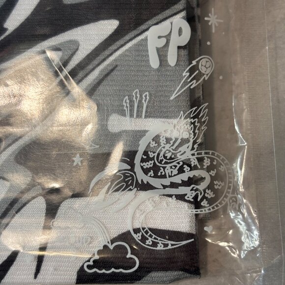 NWT Women's Free People Tights - Time Warp Pattern - Black/Grey/White - One Size - Picture 9 of 12